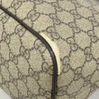 Gucci Tote Bag GG Supreme Beige Brown Silver 2-Way — view 6