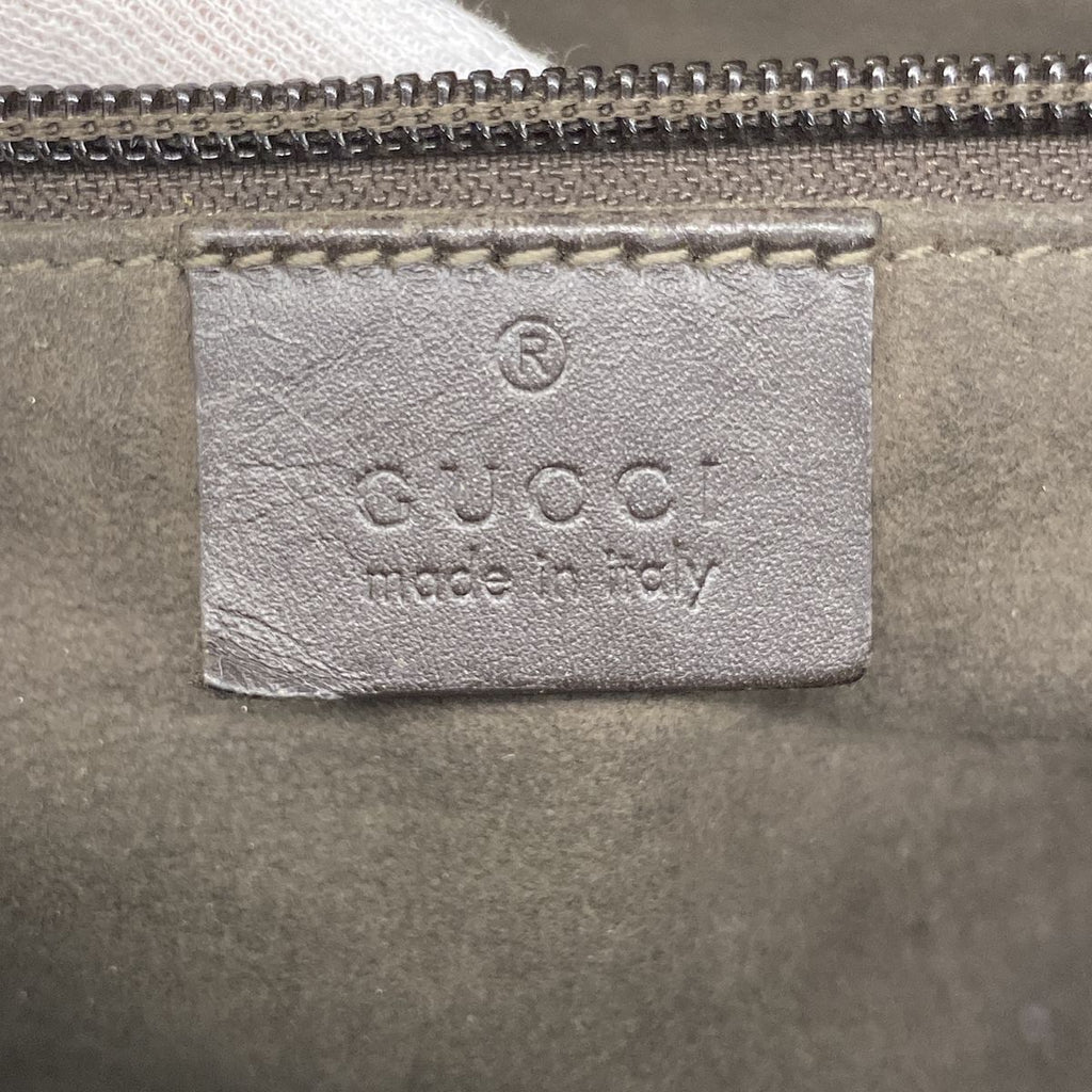 Gucci Tote Bag GG Supreme Beige Brown Silver 2-Way — view 5