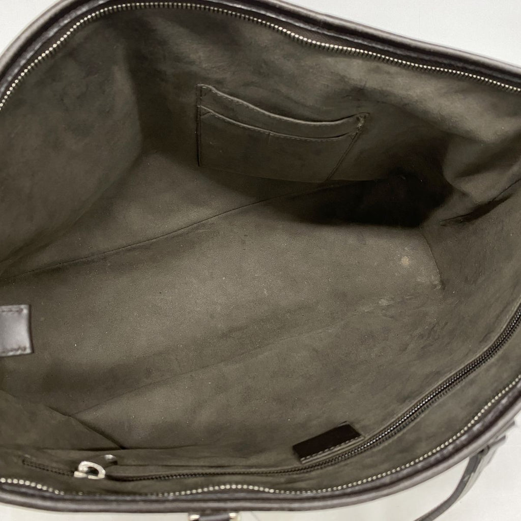 Gucci Tote Bag GG Supreme Beige Brown Silver 2-Way — view 4