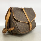 Louis Vuitton Shoulder Bag Monogram Saumur 35 Brown — view 2