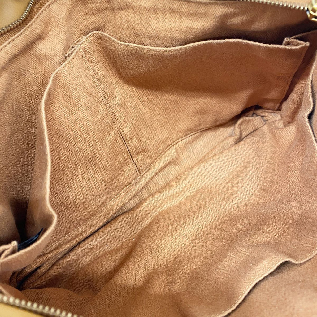 Hermes Tote Bag Caravan Horizontal Leather Brown Silver — view 4