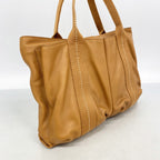 Hermes Tote Bag Caravan Horizontal Leather Brown Silver — view 2