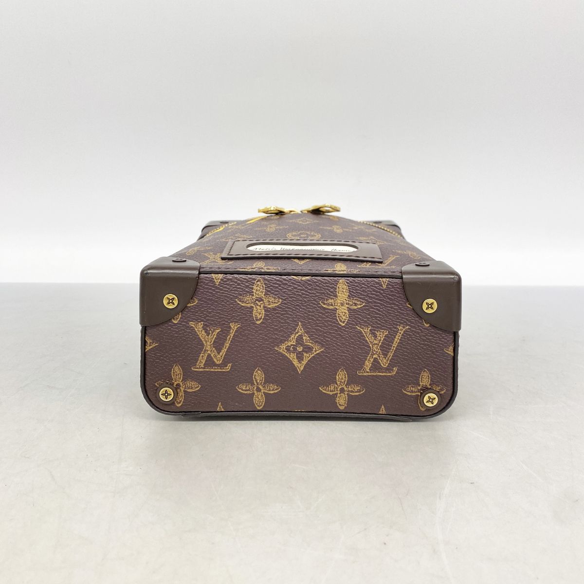 Louis Vuitton Handbag Monogram Vertical Box Trunk Brown 2-Way Bag — view 3