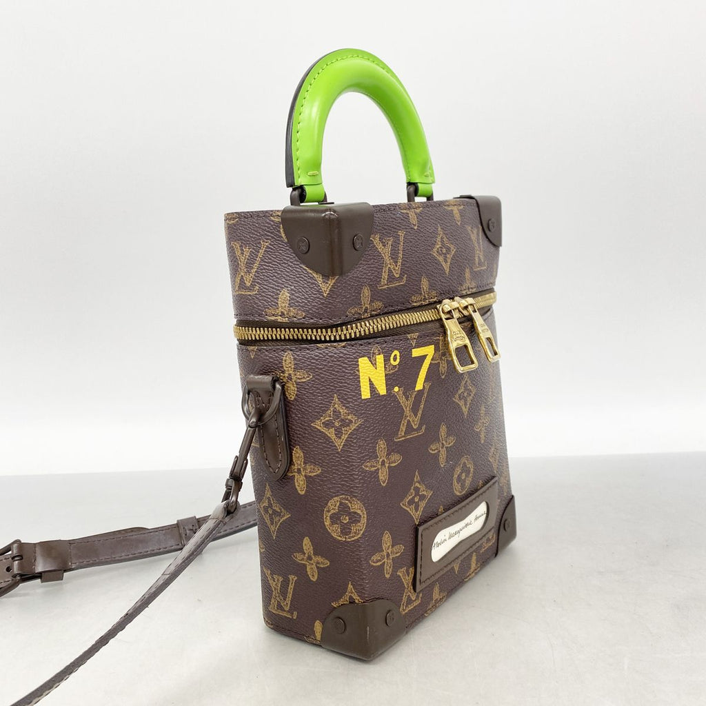 Louis Vuitton Handbag Monogram Vertical Box Trunk Brown 2-Way Bag — view 2