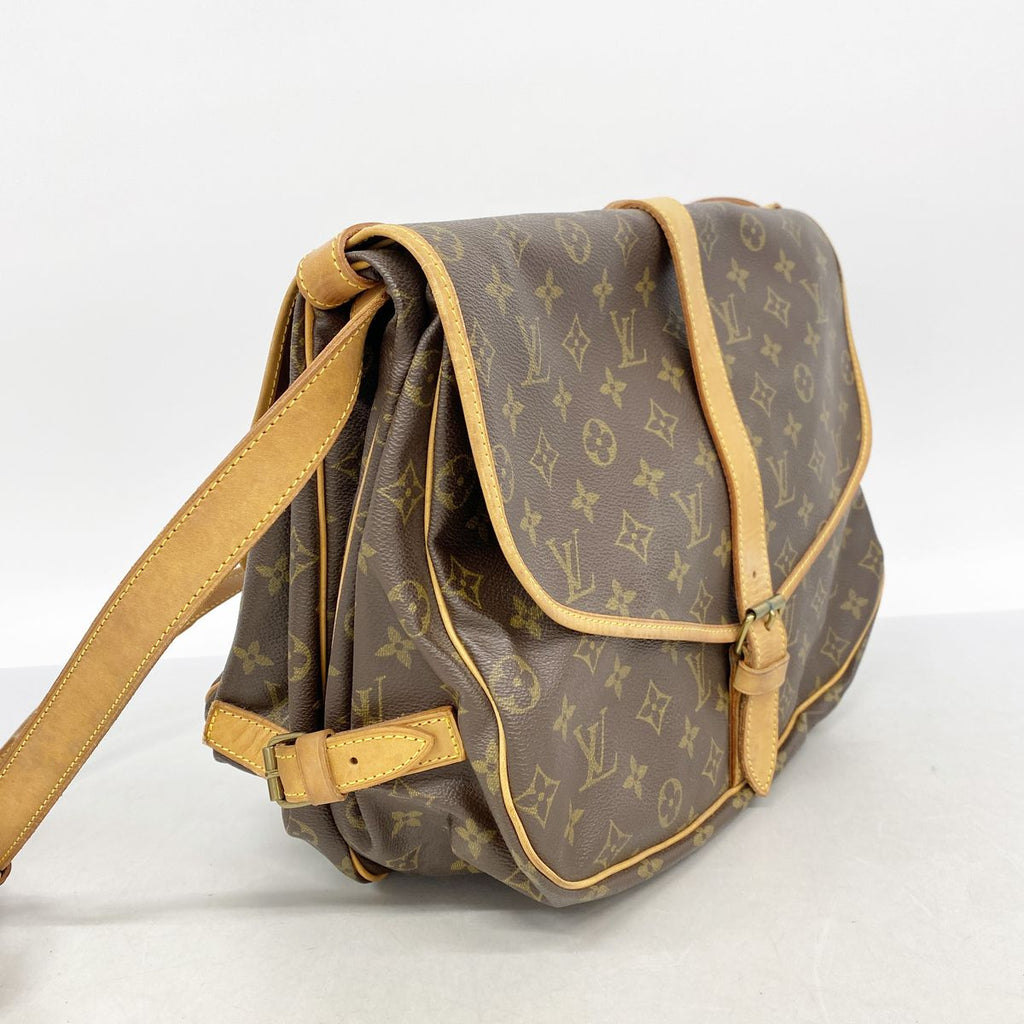 Louis Vuitton Shoulder Bag Monogram Saumur 35 Brown — view 2