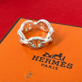 Hermes Enchainee PM Ring 925 Sterling Silver