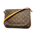 Louis Vuitton Shoulder Bag Monogram Musette Tango Short Strap Brown