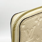 Louis Vuitton Wallet Monogram Empreinte Zippy Cream — view 7
