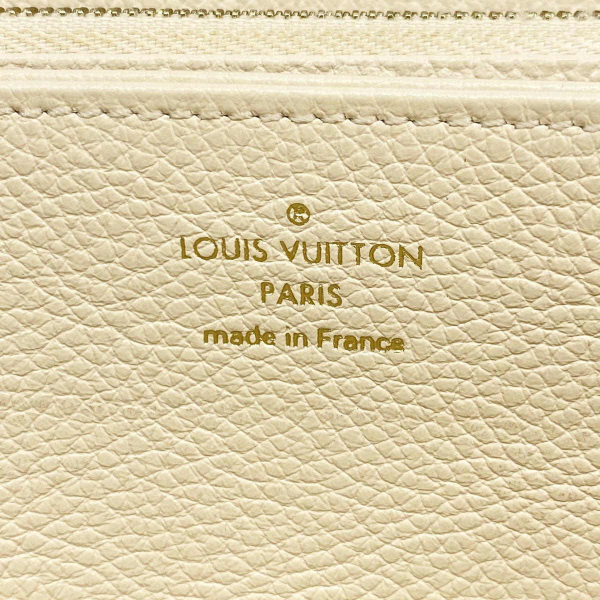 Louis Vuitton Wallet Monogram Empreinte Zippy Cream — view 4