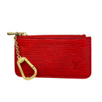 Louis Vuitton Coin Purse Epi Pochette Cles Castilian Red