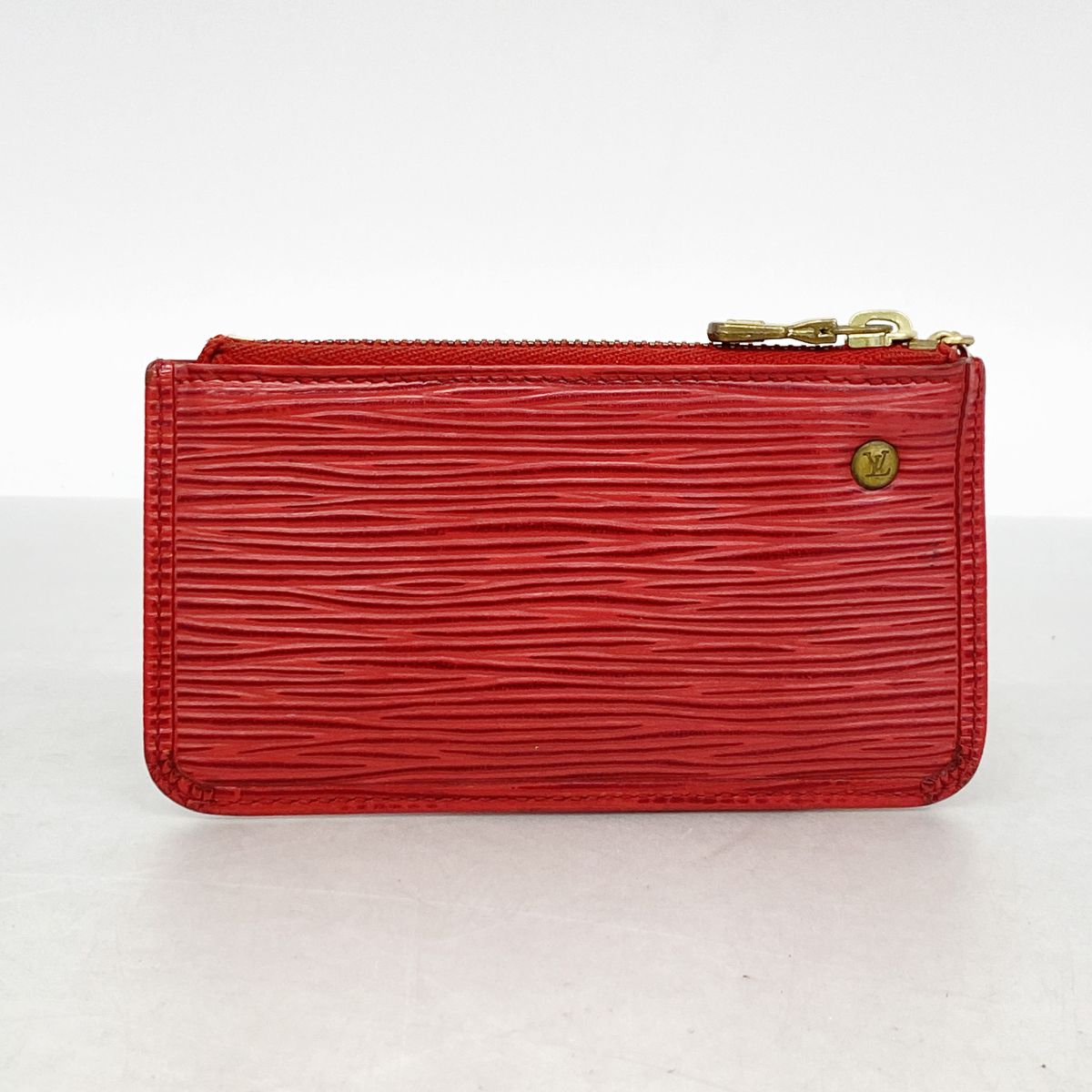 Louis Vuitton Coin Purse Epi Pochette Cles Castilian Red — view 8