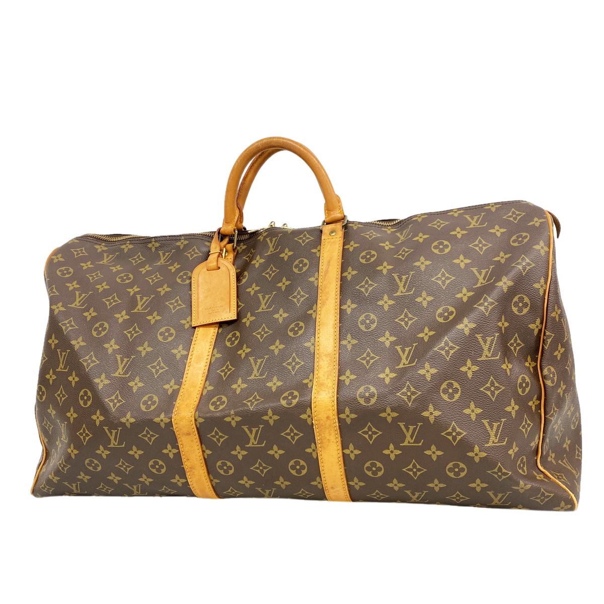 Louis Vuitton Boston Bag Monogram Keepall 60 Brown