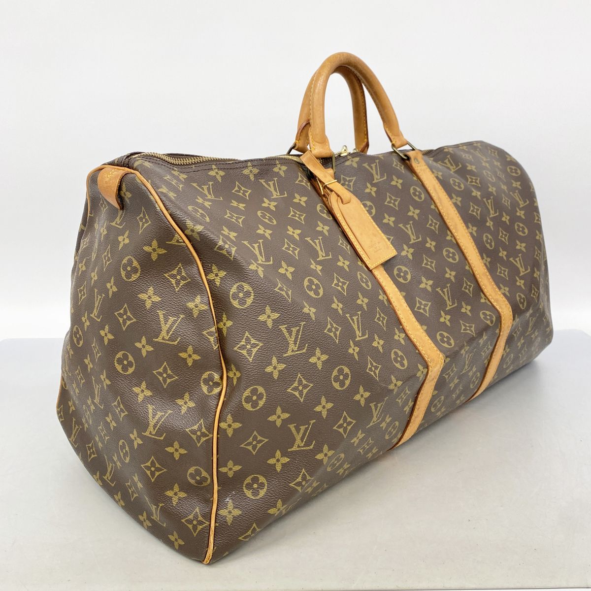 Louis Vuitton Boston Bag Monogram Keepall 60 Brown — view 2