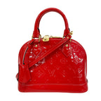 Louis Vuitton Handbag Vernis Alma BB Cerise 2-Way Bag