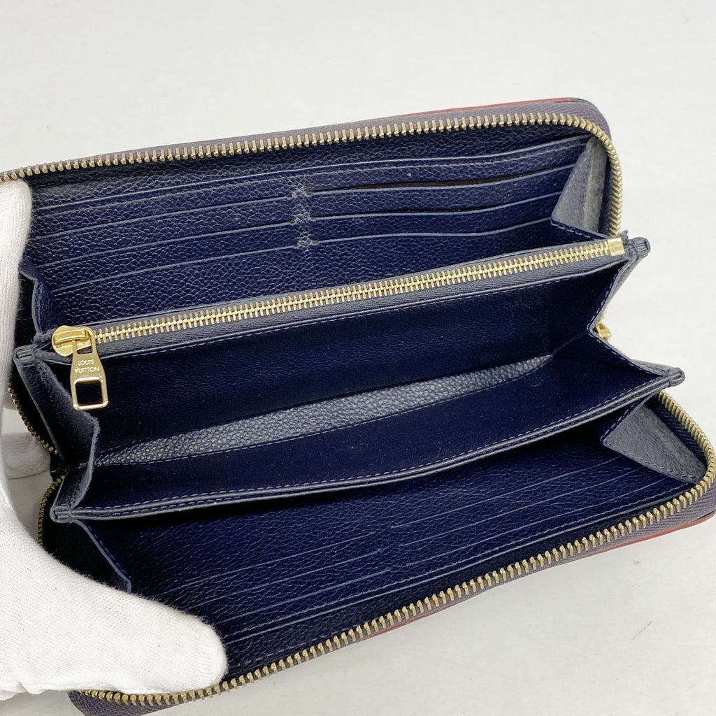 Louis Vuitton Wallet Monogram Empreinte Zippy Marine Rouge — view 3