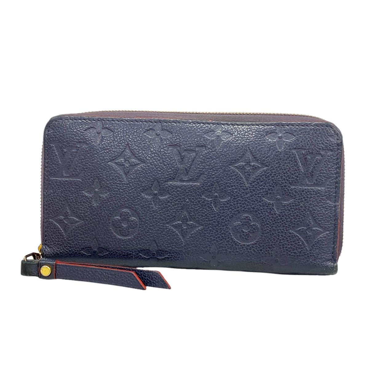Louis Vuitton Wallet Monogram Empreinte Zippy Marine Rouge