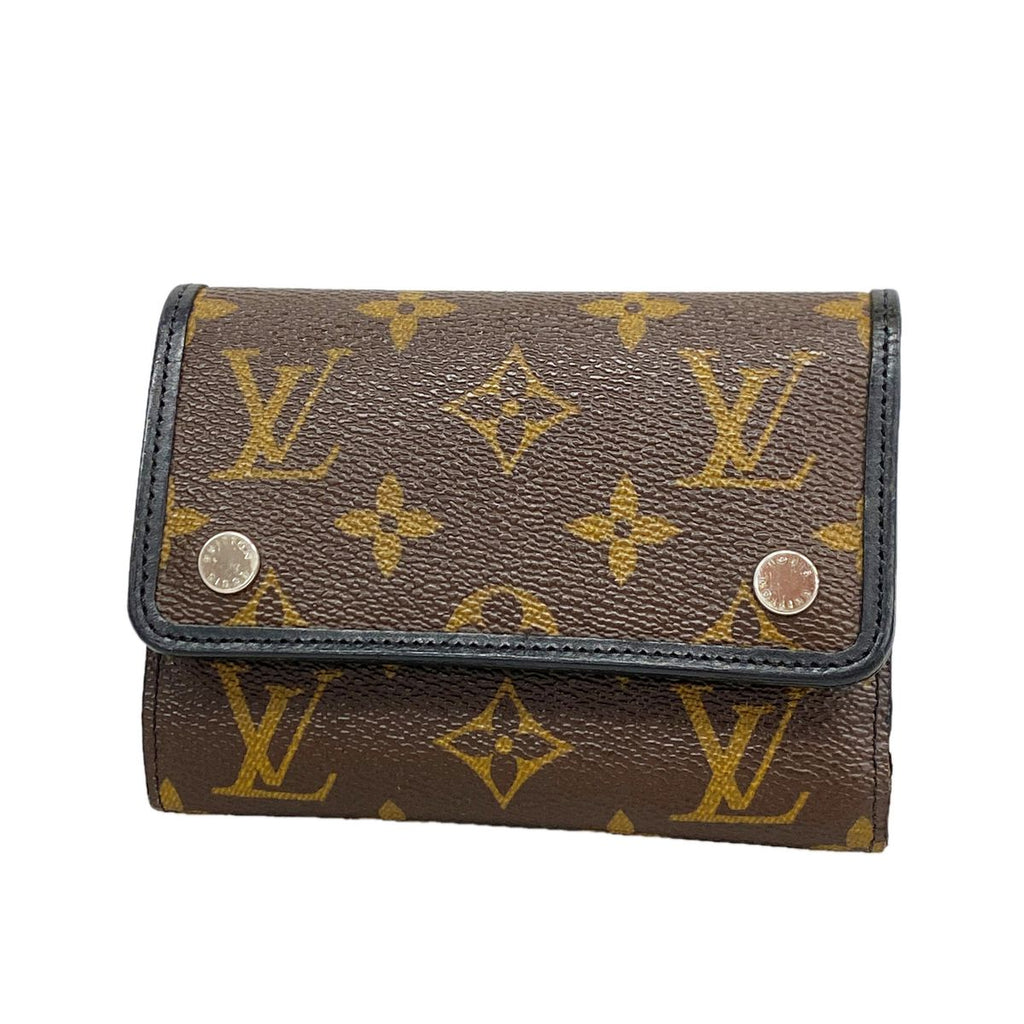 Louis Vuitton Trifold Wallet Monogram Macassar Portefeuille Compact Brown