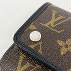 Louis Vuitton Trifold Wallet Monogram Macassar Portefeuille Compact Brown — view 7