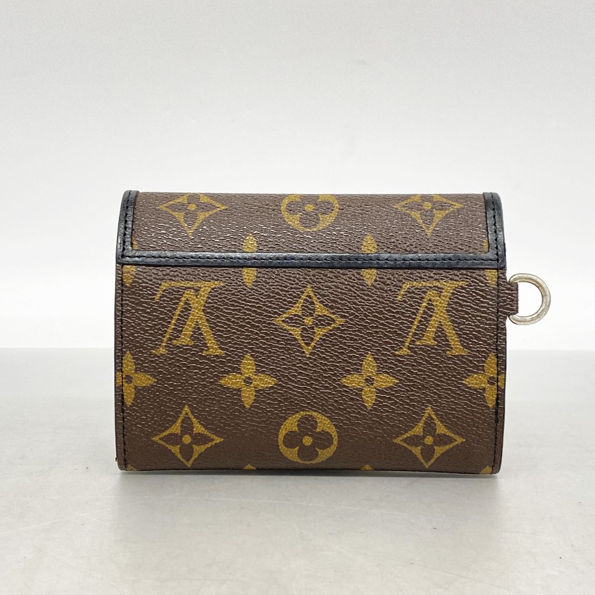 Louis Vuitton Trifold Wallet Monogram Macassar Portefeuille Compact Brown — view 8
