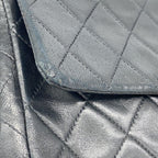 Chanel Shoulder Bag Quilted Lambskin Black Gold — view 8