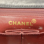 Chanel Shoulder Bag Quilted Lambskin Black Gold — view 5