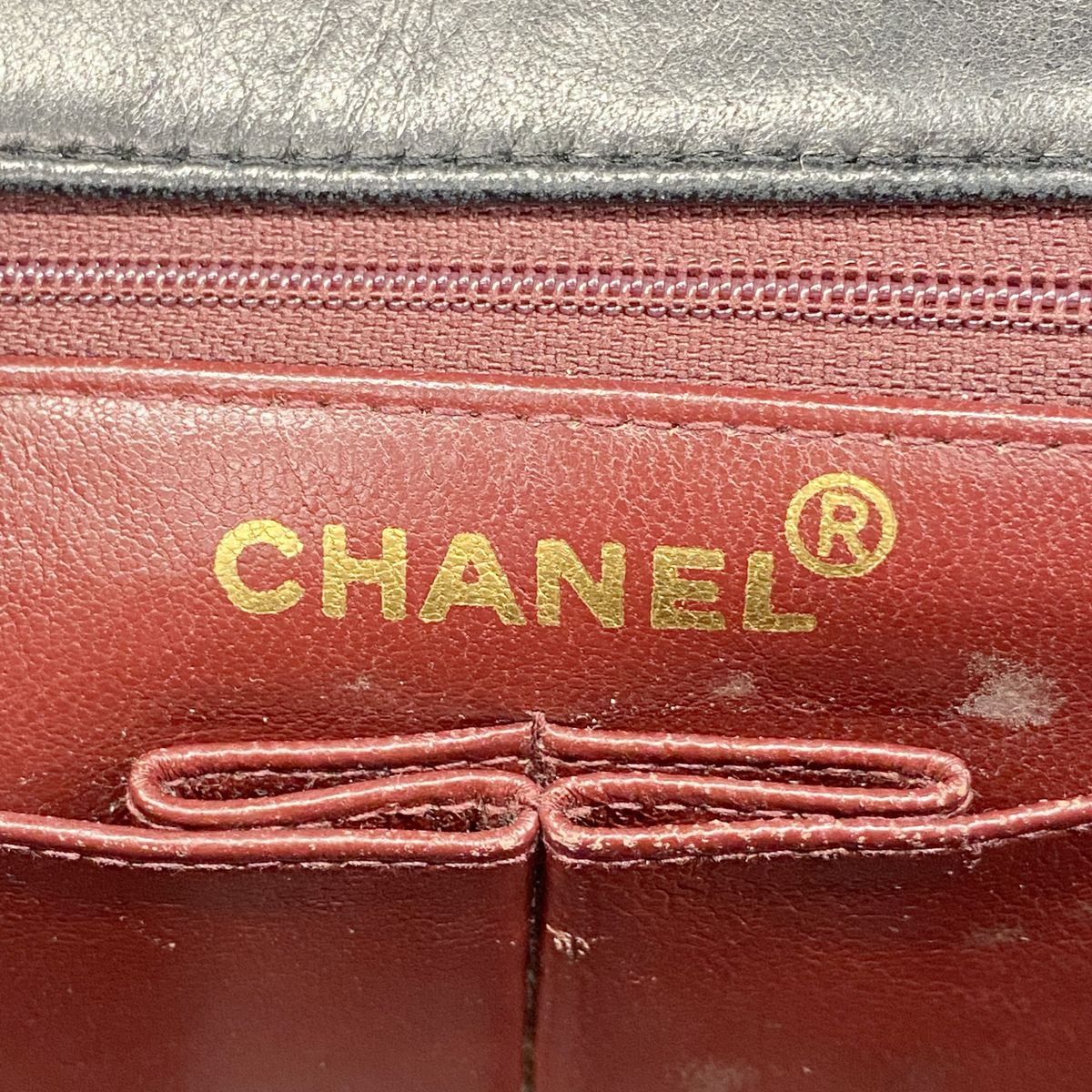 Chanel Shoulder Bag Quilted Lambskin Black Gold — view 5