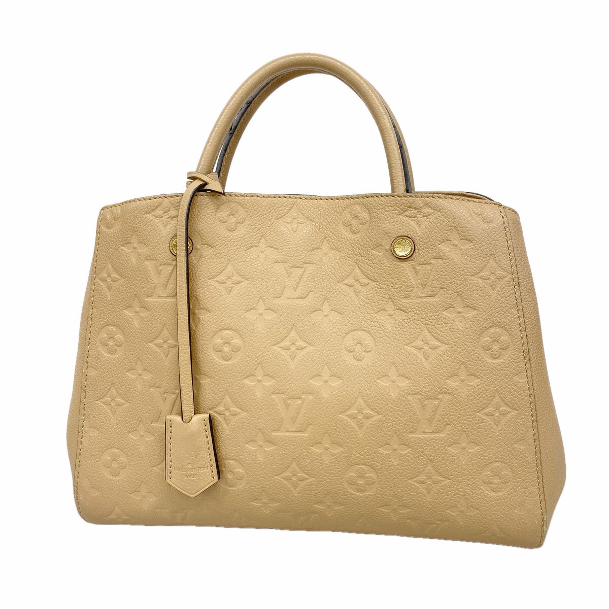 Louis Vuitton Handbag Monogram Empreinte Montaigne MM Dune