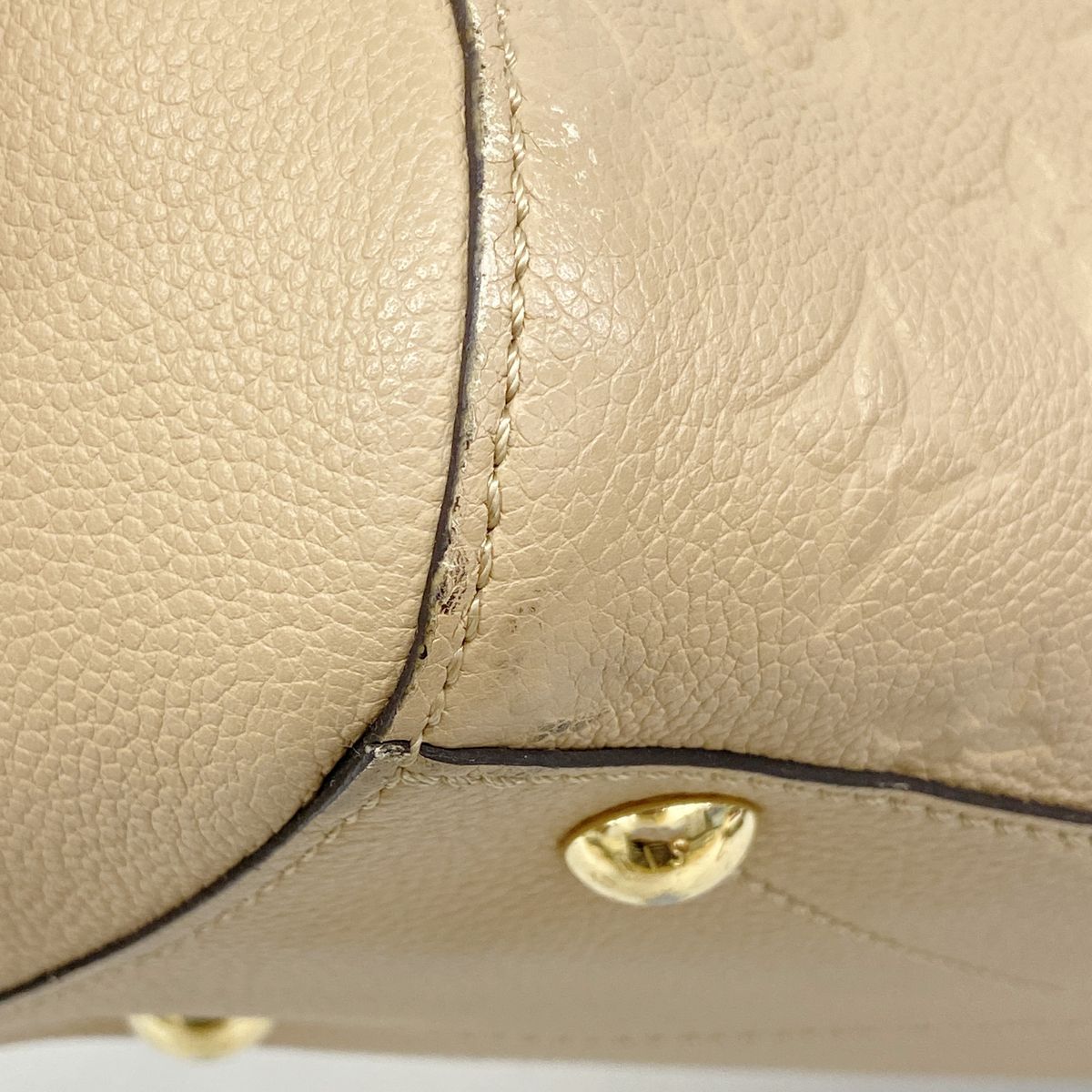 Louis Vuitton Handbag Monogram Empreinte Montaigne MM Dune — view 6