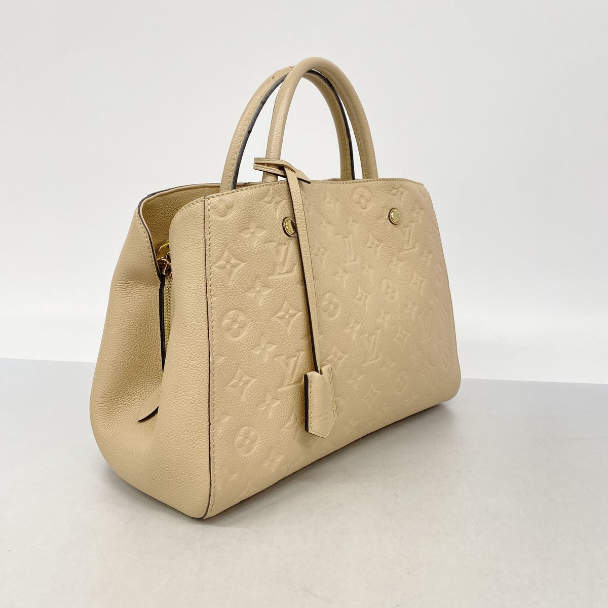 Louis Vuitton Handbag Monogram Empreinte Montaigne MM Dune — view 2