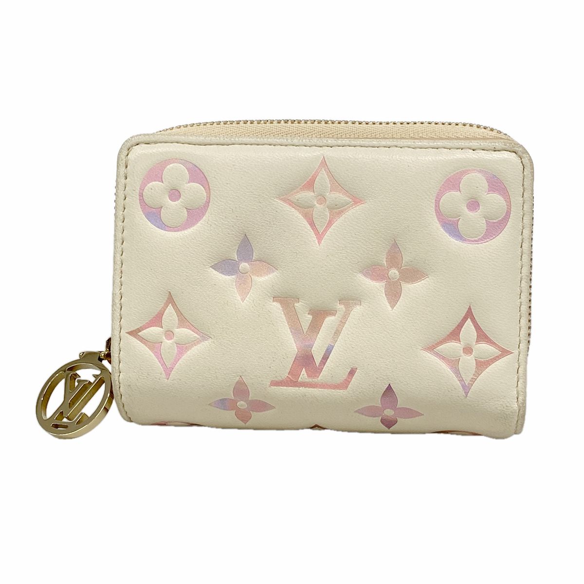 Louis Vuitton Wallet Monogram Embossed Portefeuille Lou Dream Beige