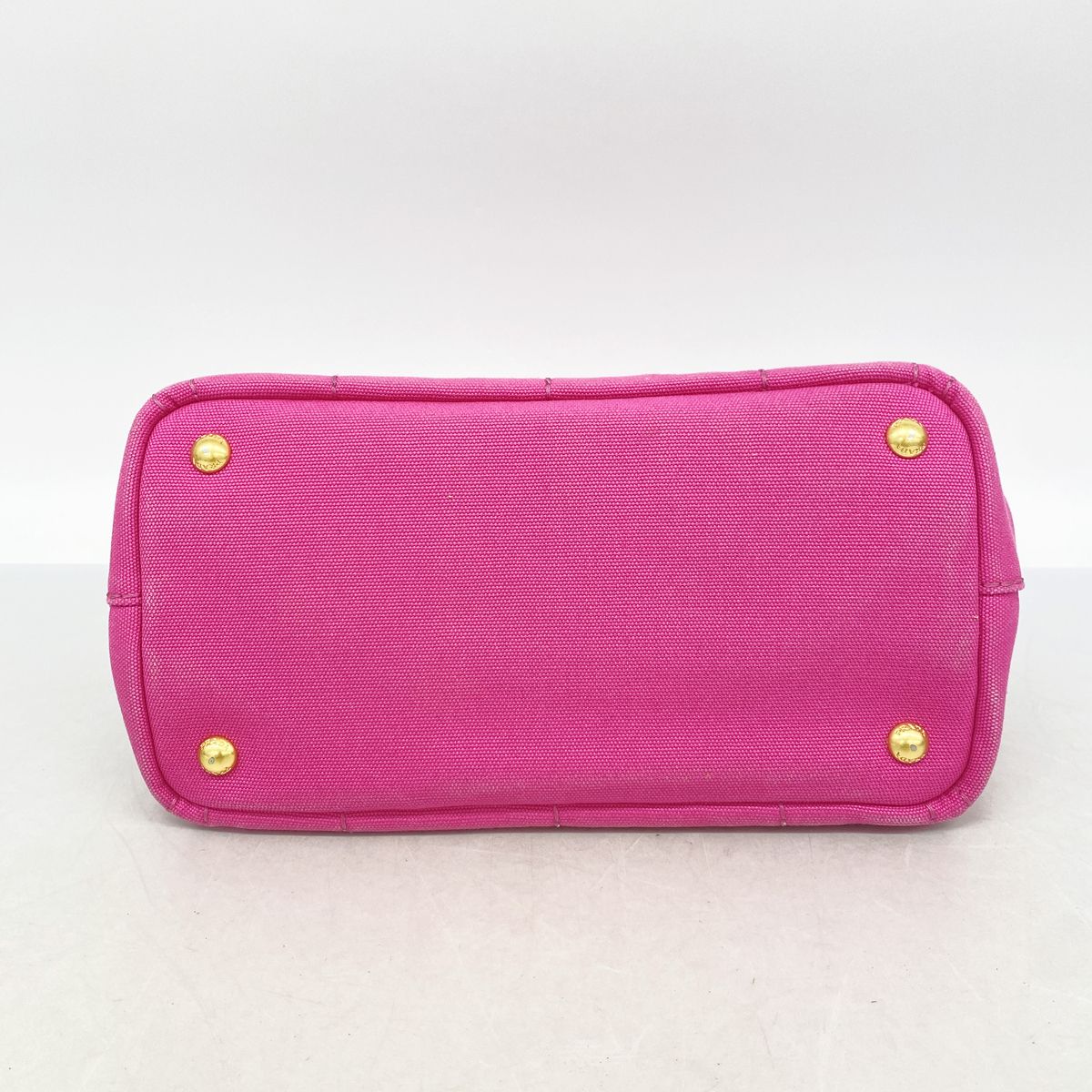 Prada Tote Bag Canapa Canvas Pink Gold 2-Way — view 3