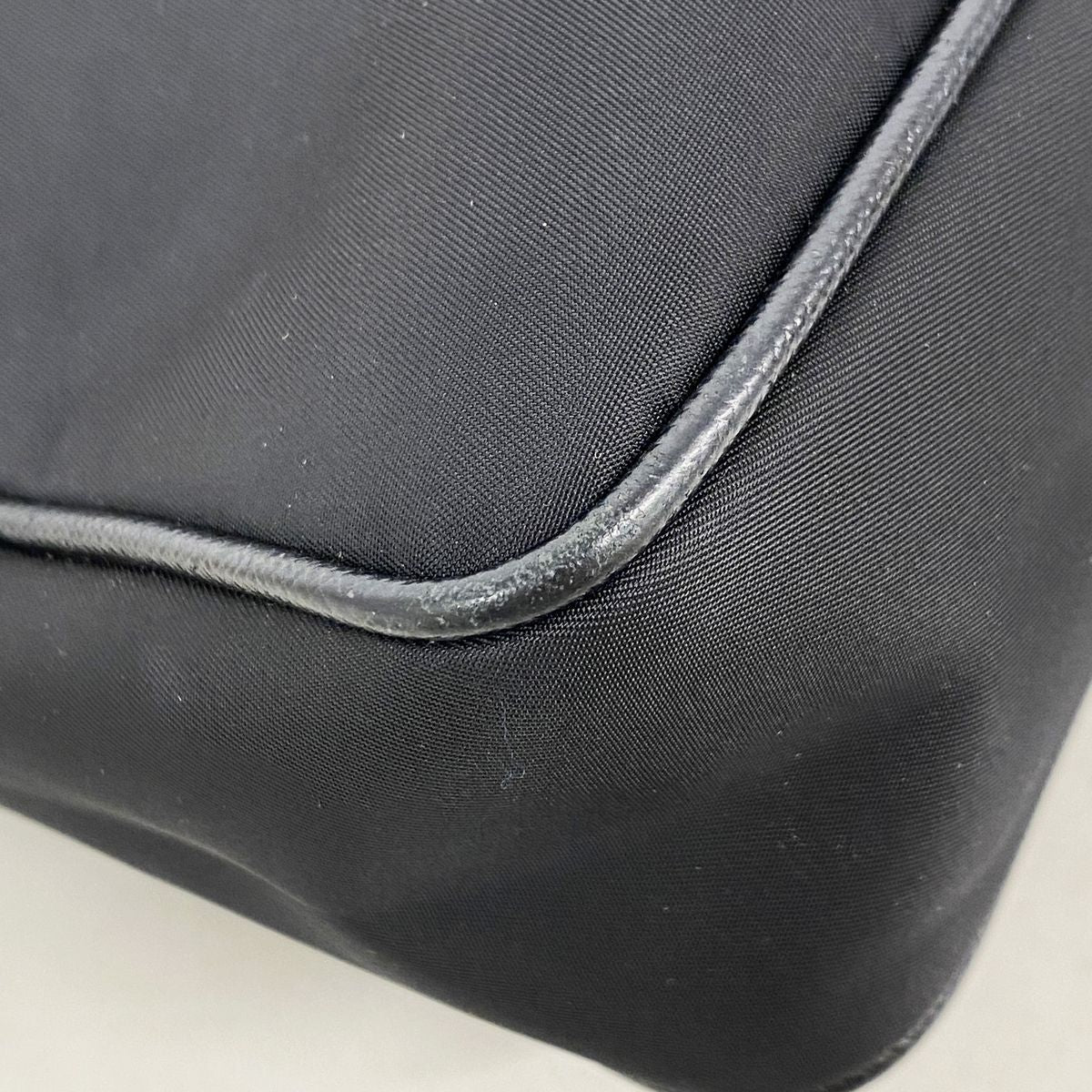 Prada Shoulder Bag Tessuto Nylon Black Silver — view 6