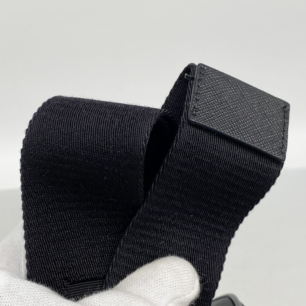 Prada Shoulder Bag Tessuto Nylon Black Silver — view 8