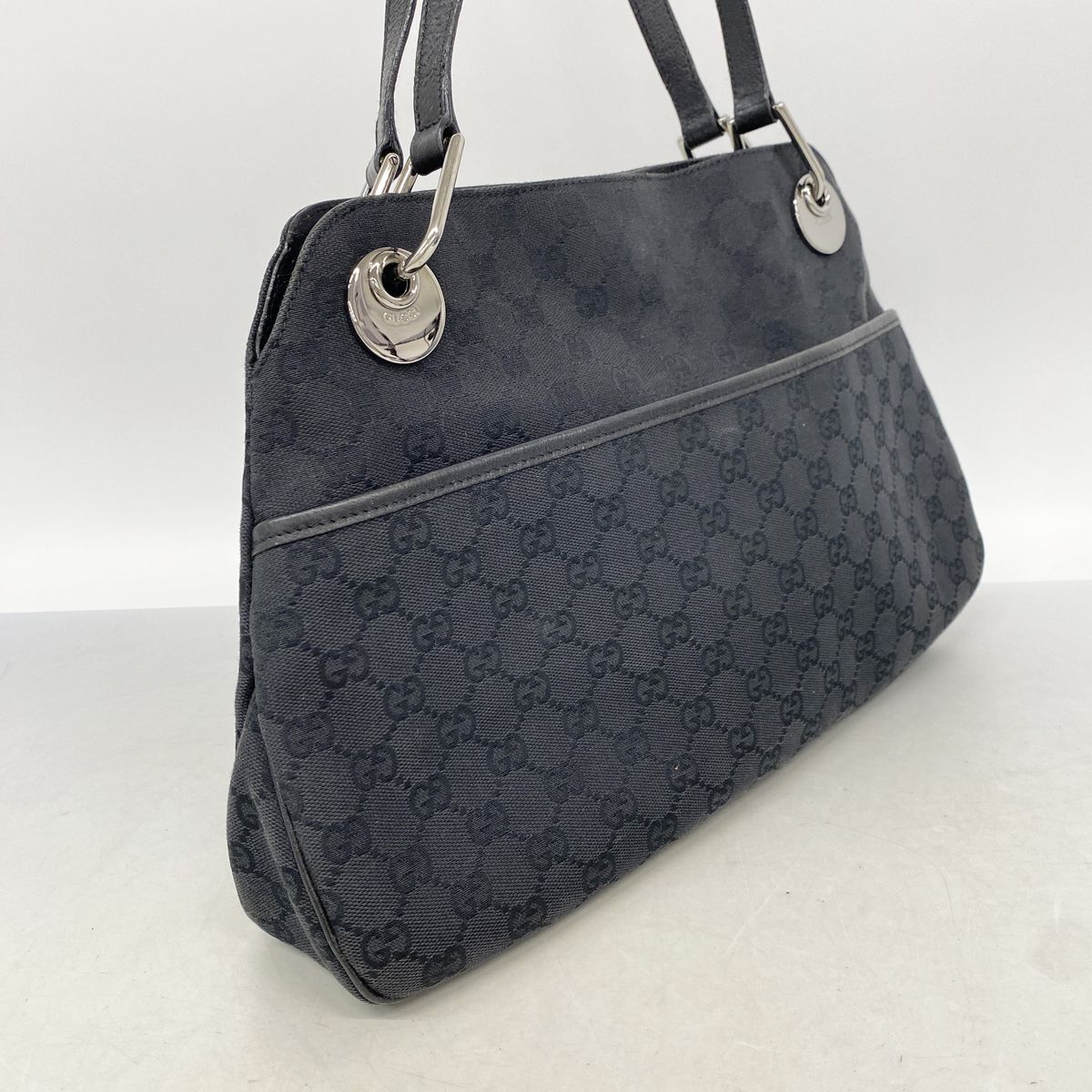 Gucci Handbag GG Canvas Black Silver — view 2