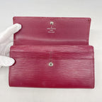 Louis Vuitton Wallet Epi Portefeuille Sarah Fuchsia — view 8