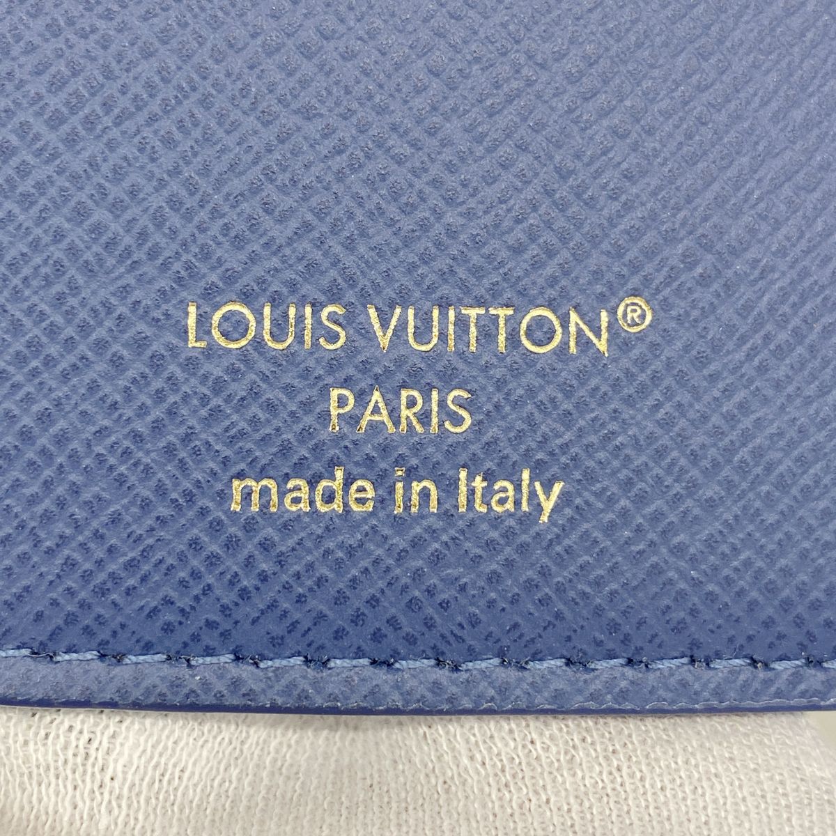 Louis Vuitton Trifold Wallet Monogram Denim Portefeuille Victorine Blue — view 4