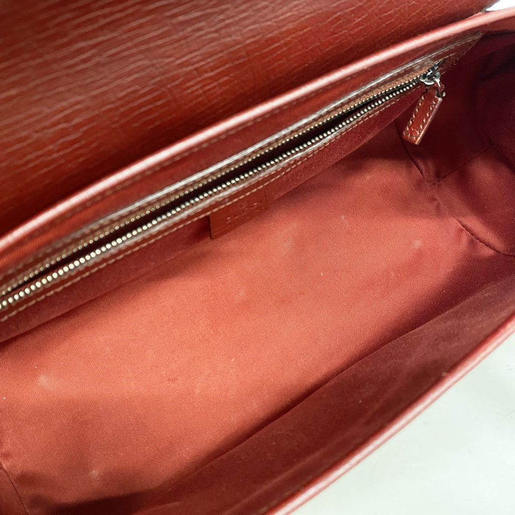 Gucci Handbag GG Canvas Bamboo Red Silver — view 4