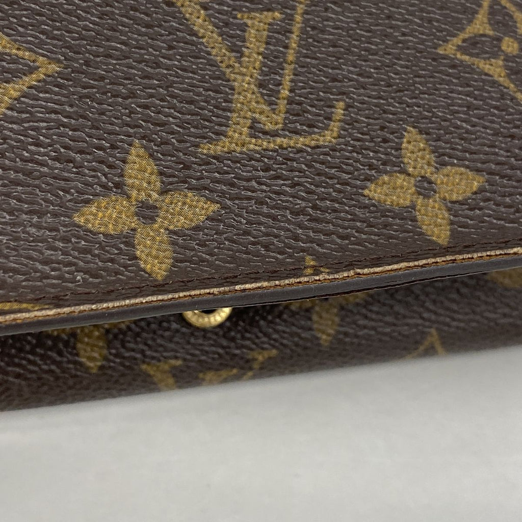 Louis Vuitton Wallet Monogram Porte Monnaie Billets Tresor Brown — view 6