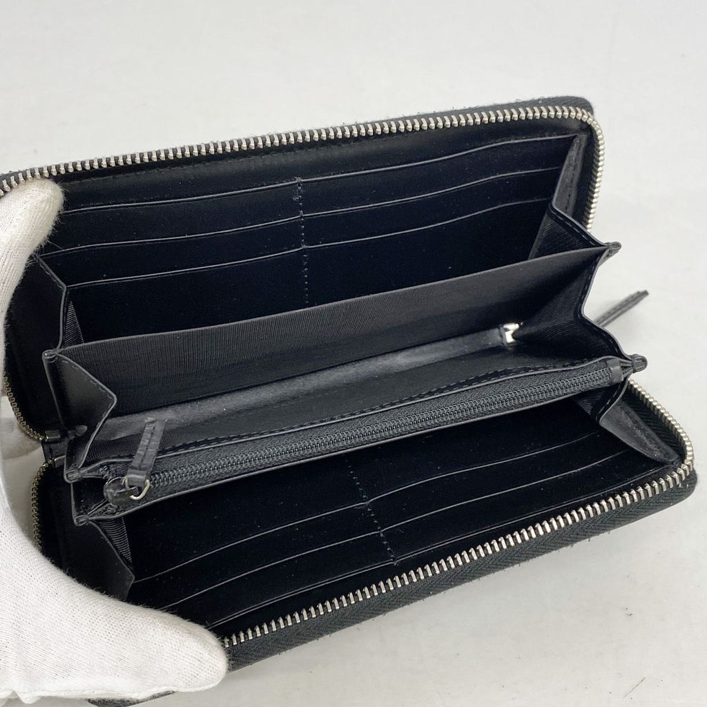 Gucci Wallet Guccissima Leather Black Silver — view 3