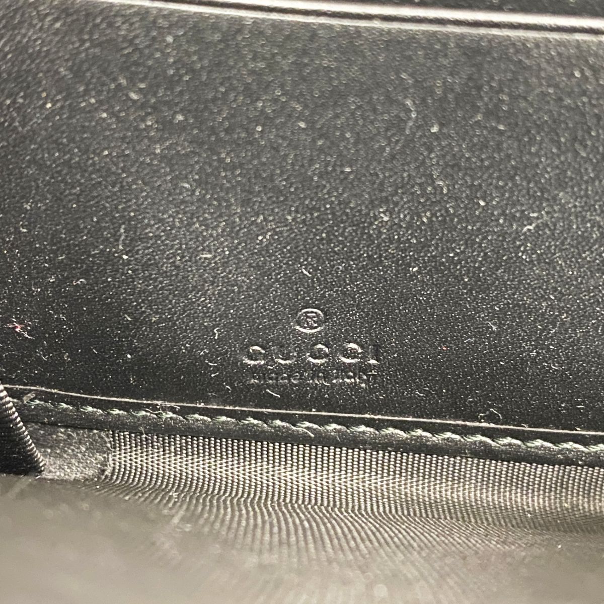 Gucci Wallet Guccissima Leather Black Silver — view 4