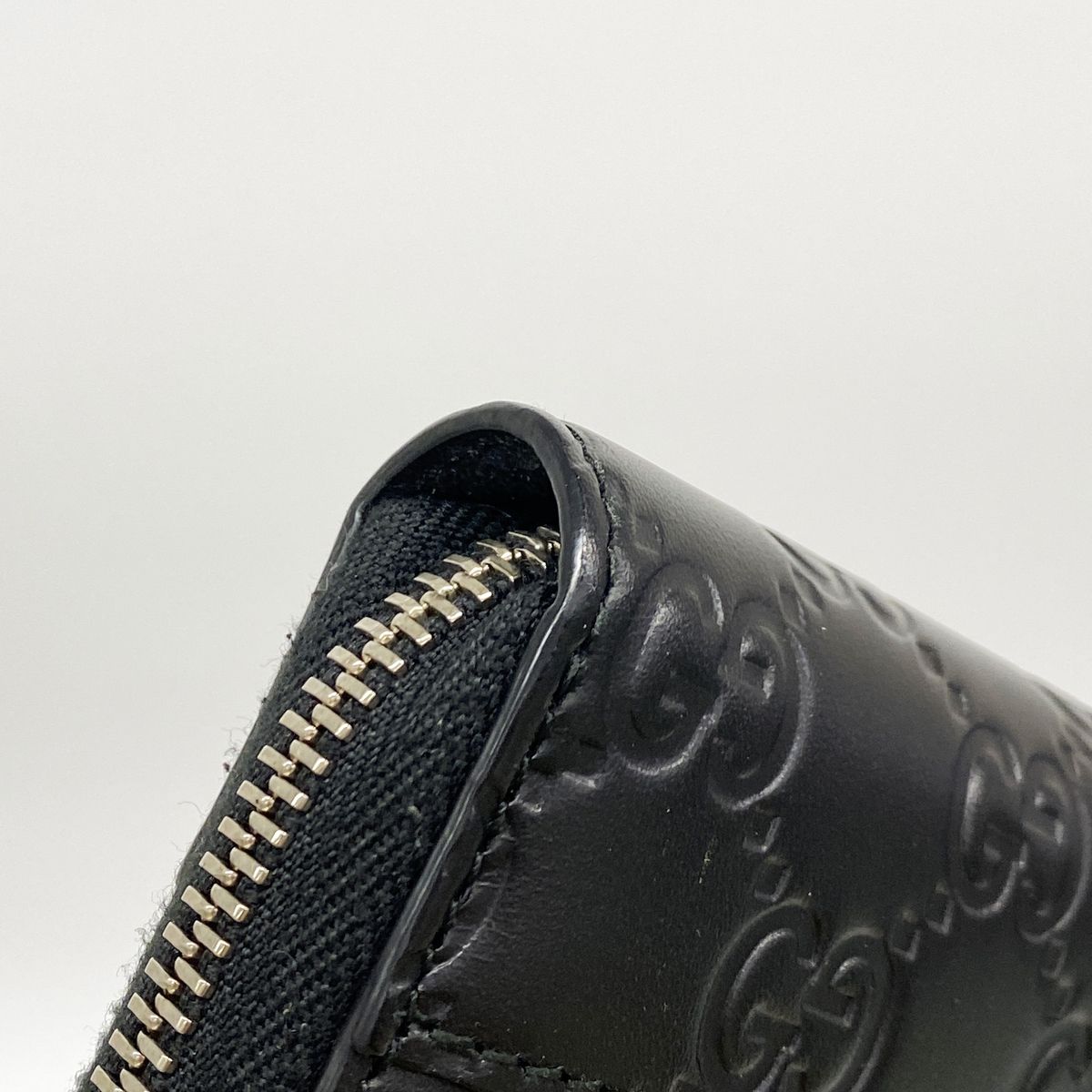 Gucci Wallet Guccissima Leather Black Silver — view 8
