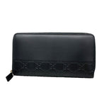 Gucci Wallet Guccissima Leather Black Silver