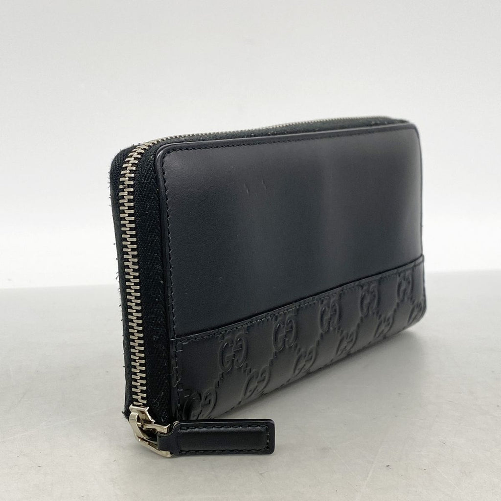 Gucci Wallet Guccissima Leather Black Silver — view 2