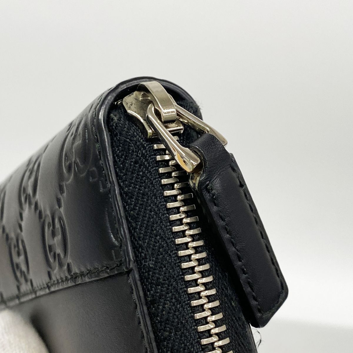Gucci Wallet Guccissima Leather Black Silver — view 6