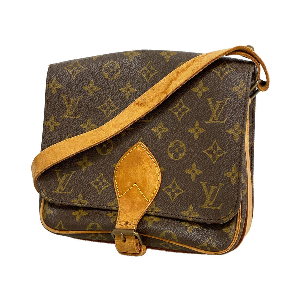 Louis Vuitton Shoulder Bag Monogram Cartouchiere MM Brown