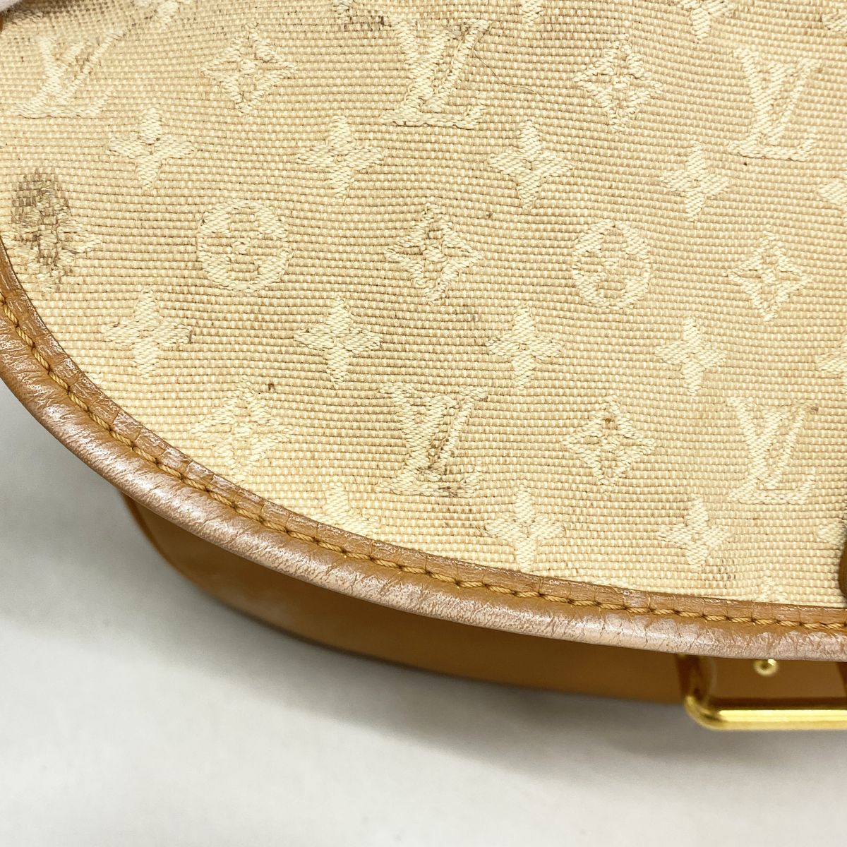 Louis Vuitton Shoulder Bag Monogram Mini Belanger Beige — view 7