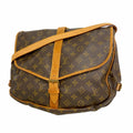 Louis Vuitton Shoulder Bag Monogram Saumur 35 Brown