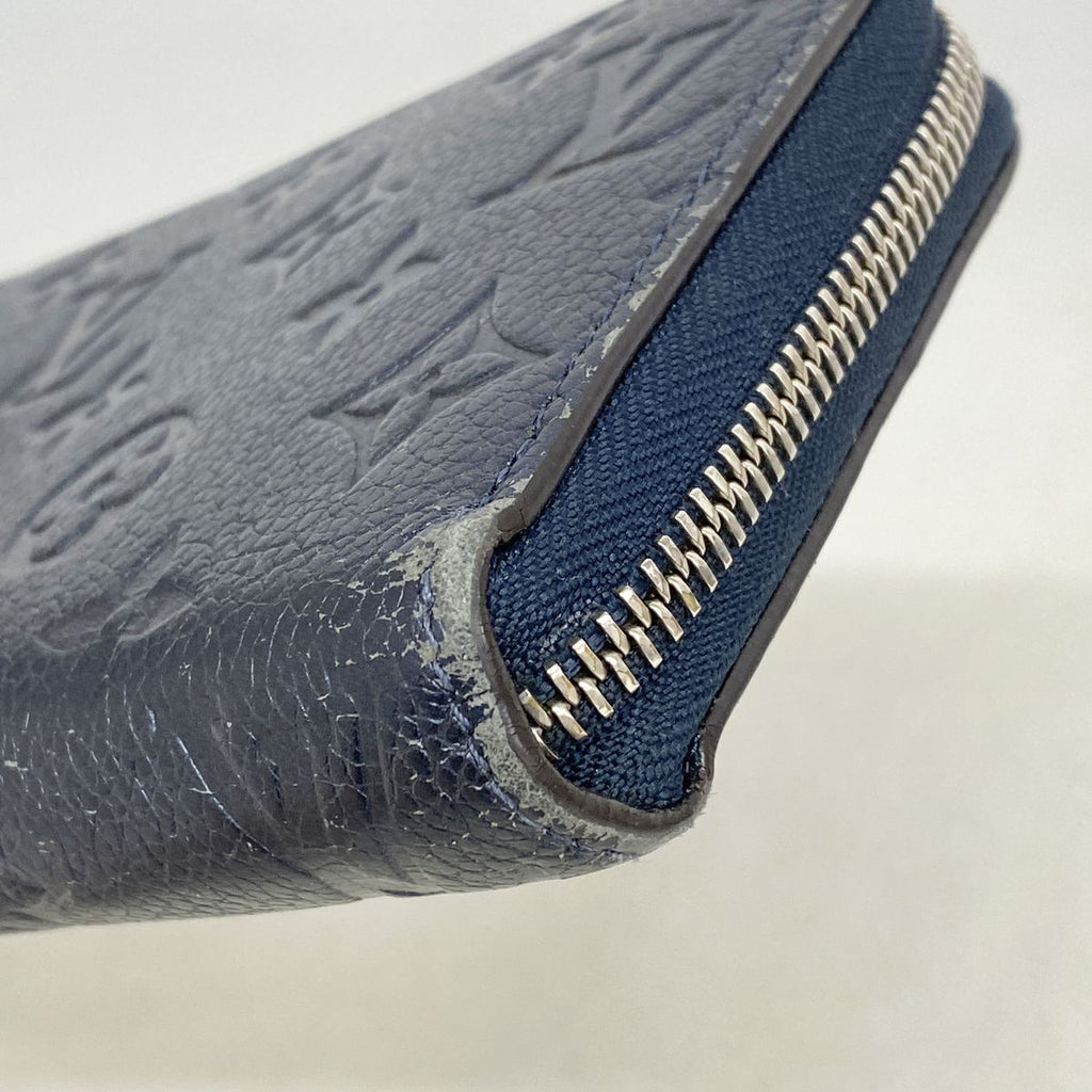 Louis Vuitton Wallet Monogram Empreinte Flower Studs Zippy Marine Metal — view 6