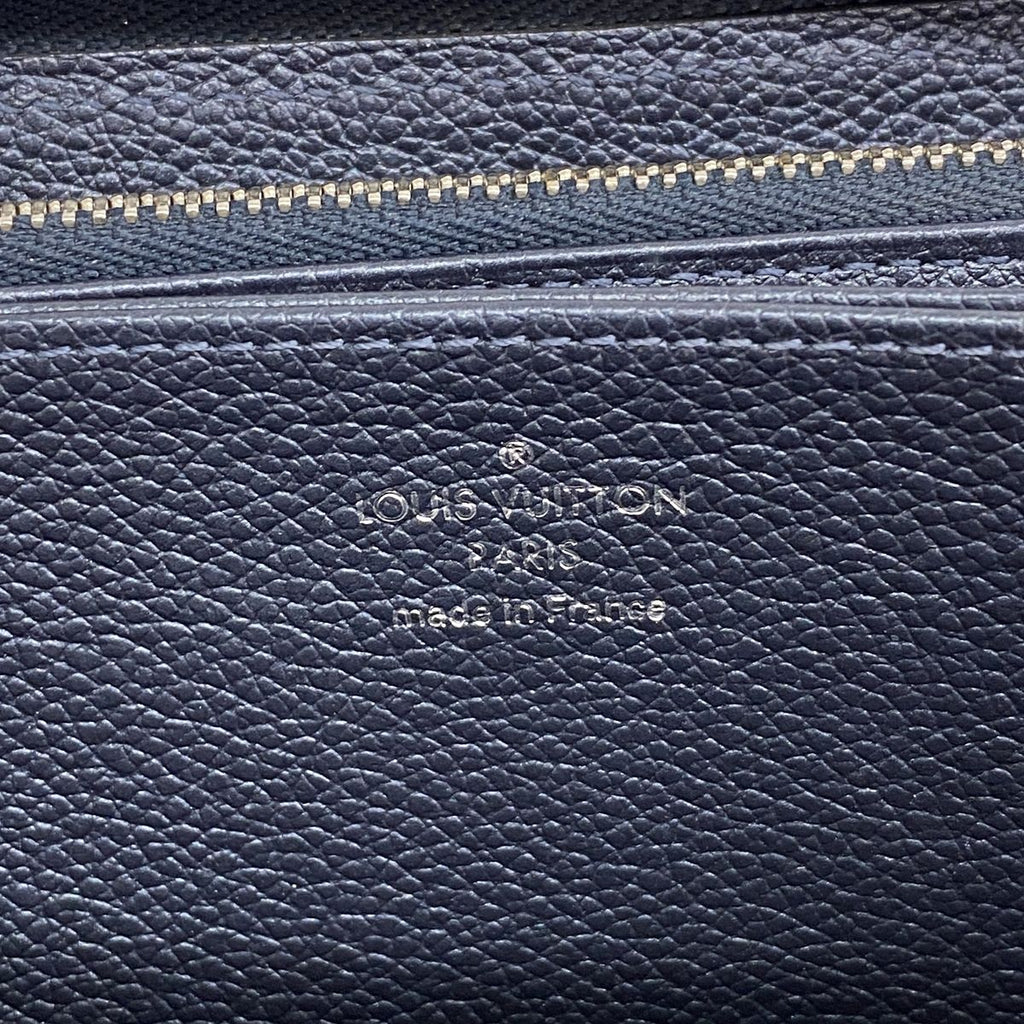 Louis Vuitton Wallet Monogram Empreinte Flower Studs Zippy Marine Metal — view 4