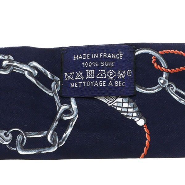 Hermes Twilly Scarf Navy — view 8